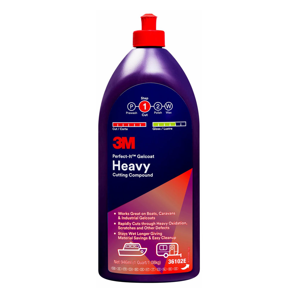 3m 36102 Perfect It Gelcoat Heavy Cutting Compound 946 ml | Formula