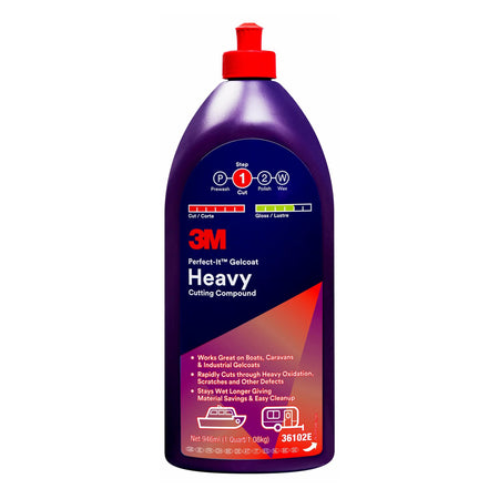 3m 36102 Perfect It Gelcoat Heavy Cutting Compound 946 ml | Formula