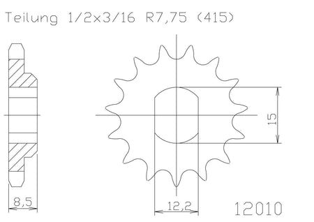 Sprocket Front Moto Master Gasgas Mc50 21-23 Husqvarna Tc50 17-23 Ktm 50sx 09-23 10t | Formula
