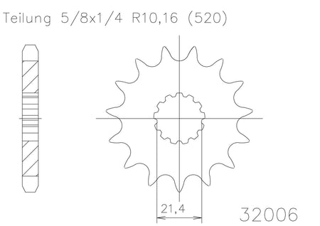 Sprocket Front Moto Master 14t Kawasaki Yamaha | Formula
