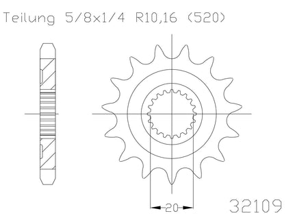 Sprocket Front Moto Master Yz125 Yz125x Yz250f Yz250fx Wr250f Wr250r Ec250f Ec300f Ec450f 14t | Formula
