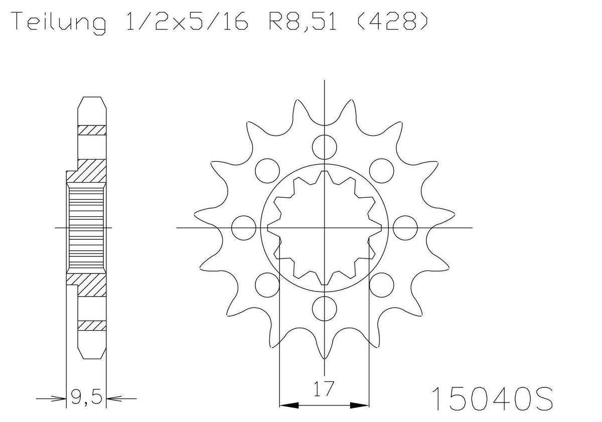 Sprocket Front Moto-Master Made In Holland Ktm 85sx 03-17 105sx 04-11 Husqvarna Tc85 14-17 13t | Formula