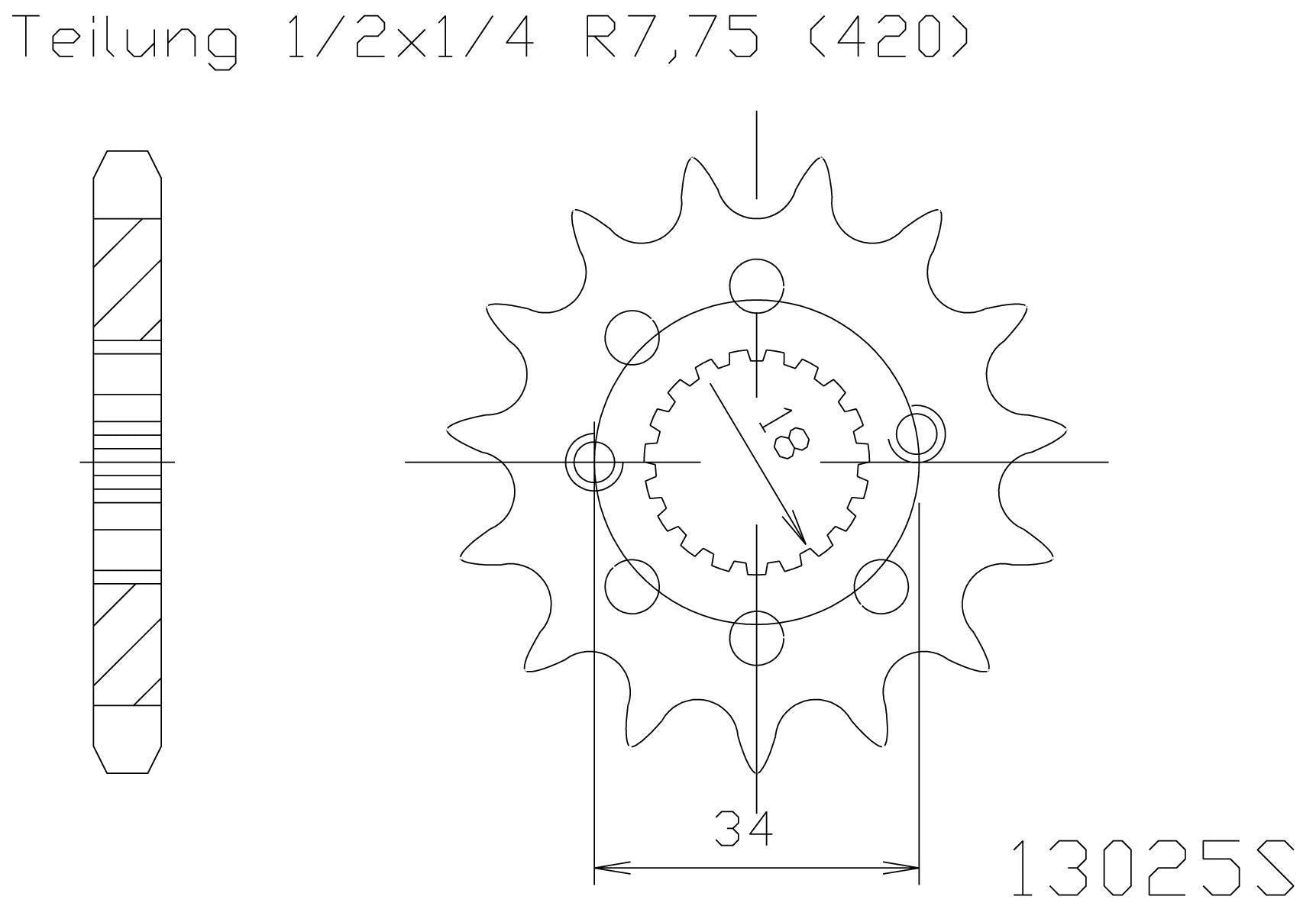 Sprocket Front Moto Master Made In Holland Honda Crf150r 07-23 15t | Formula