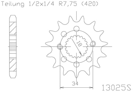Sprocket Front Moto Master Made In Holland Honda Crf150r 07-23 15t | Formula