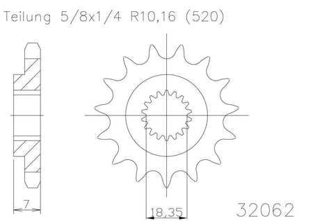 Sprocket Front Moto Master Made In Holland Suzuki Rm125 81-10 Rmz250 07-12 12t | Formula