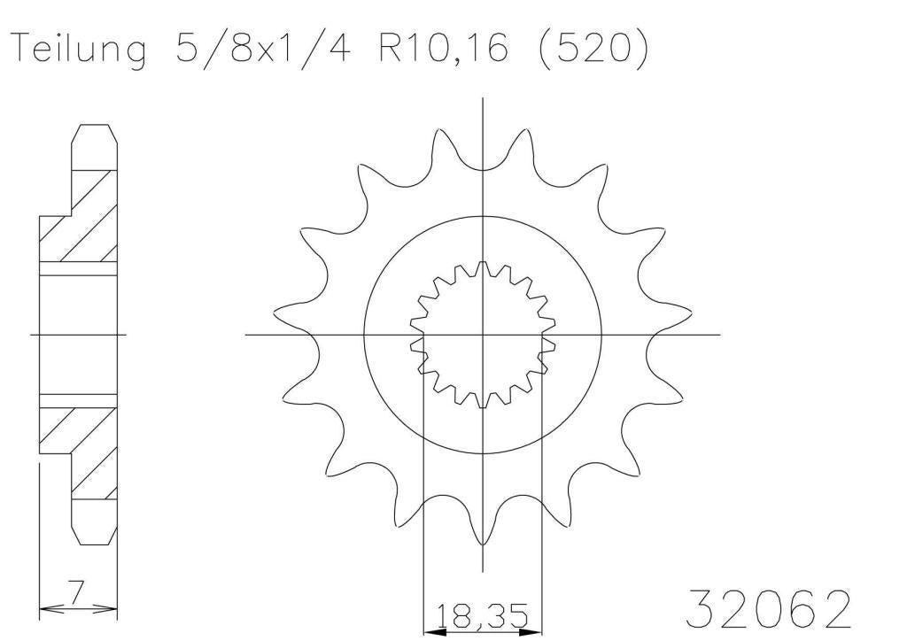 Sprocket Front Moto Master Made In Holland Suzuki Rm125 81-10 Rmz250 07-12 13t | Formula