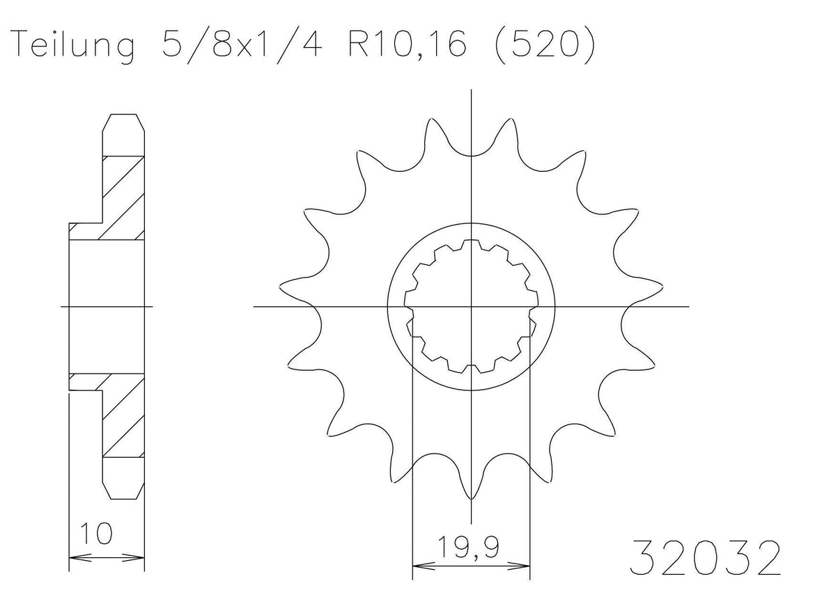 Sprocket Front Moto Master Made In Holland Suzuki Rm125 81-10 Rmz250 07-12 14t | Formula
