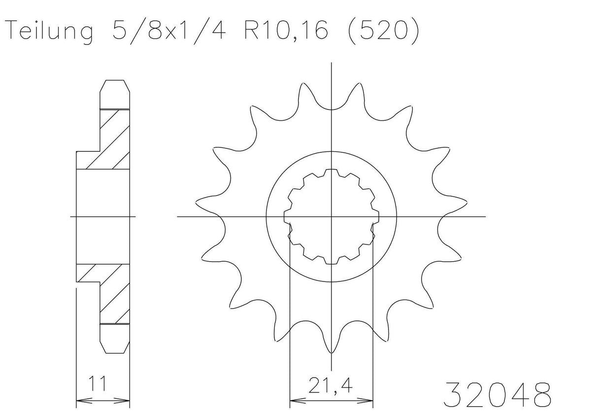 Sprocket Front Moto Master Husqvarna Cr250 00-05 Wr250 00-13 Tc250 Txc250 04-08 Te250 02-09 | Formula
