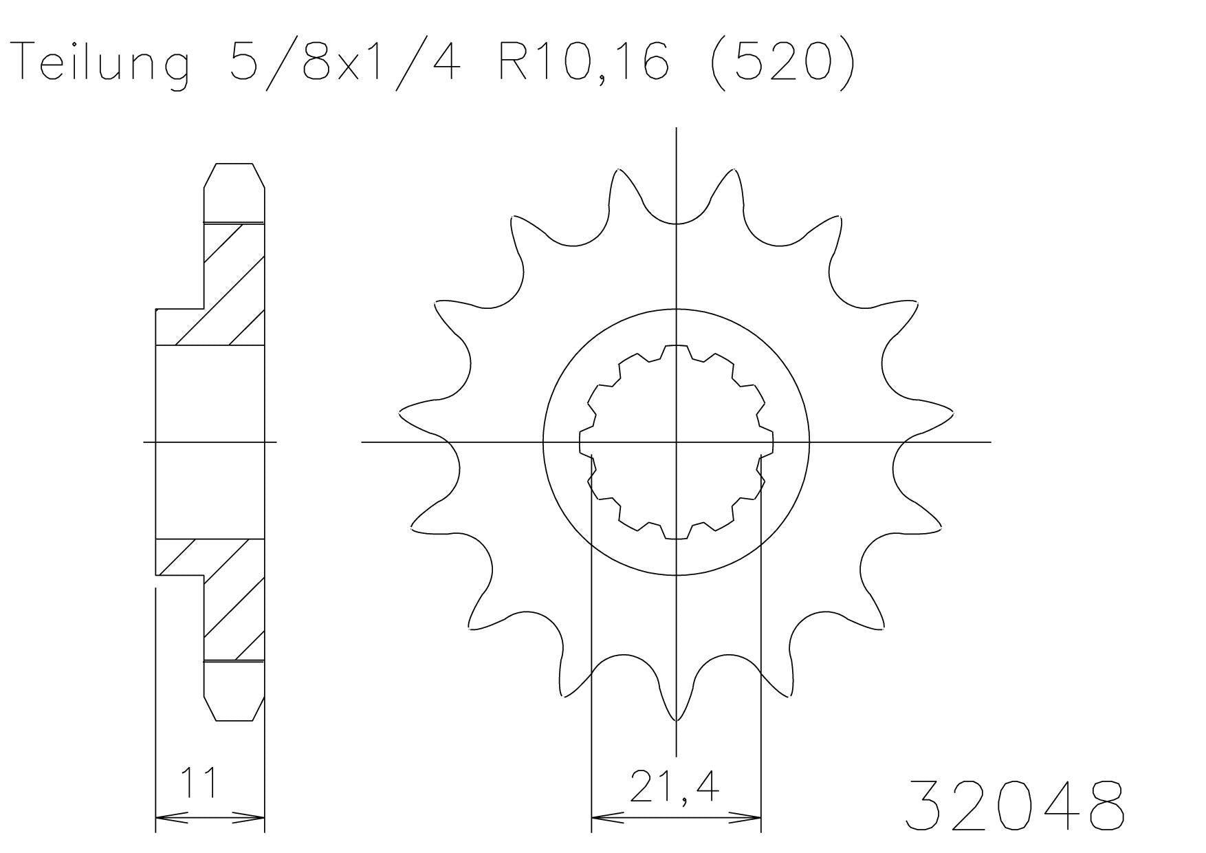 Sprocket Front Moto Master Husqvarna Cr250 00-05 Wr250 00-13 Tc250 Txc250 04-08 Te250 02-09 | Formula