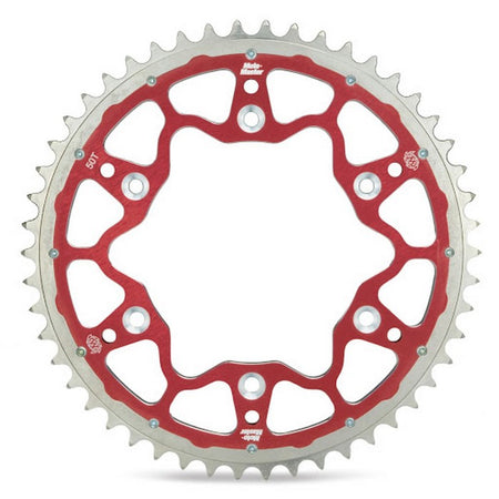 Sprocket Rear Moto Master Fusion Dual Ring Honda Xr250 Xr400 96-04 Xr650r 02-10 Cr125r Cr250r Red | Formula