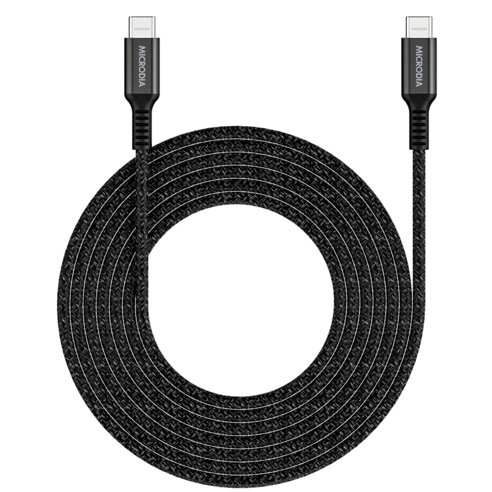 Microdia Execable Tweed Pd100w 2.6m Usb-C To Usb-C Cable - Charcoal | Formula