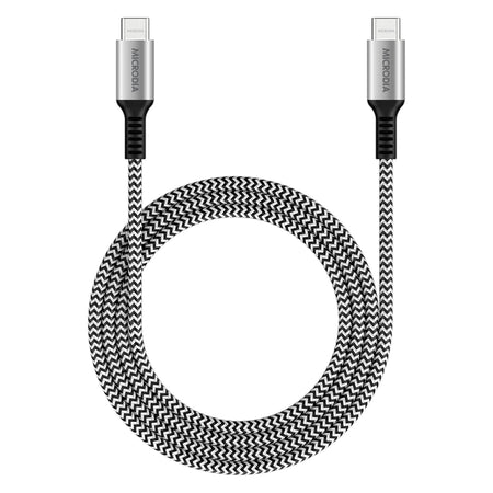 Microdia Execable Tweed Pd240w 1.0m Usb-C To Usb-C Cable - Zebra | Formula