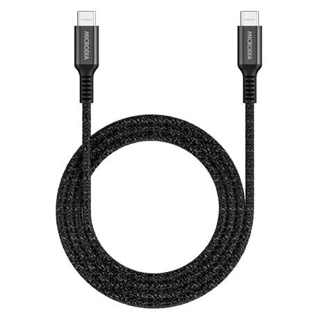 Microdia Execable Tweed Pd240w 1.8m Usb-C To Usb-C Cable - Charcoal | Formula