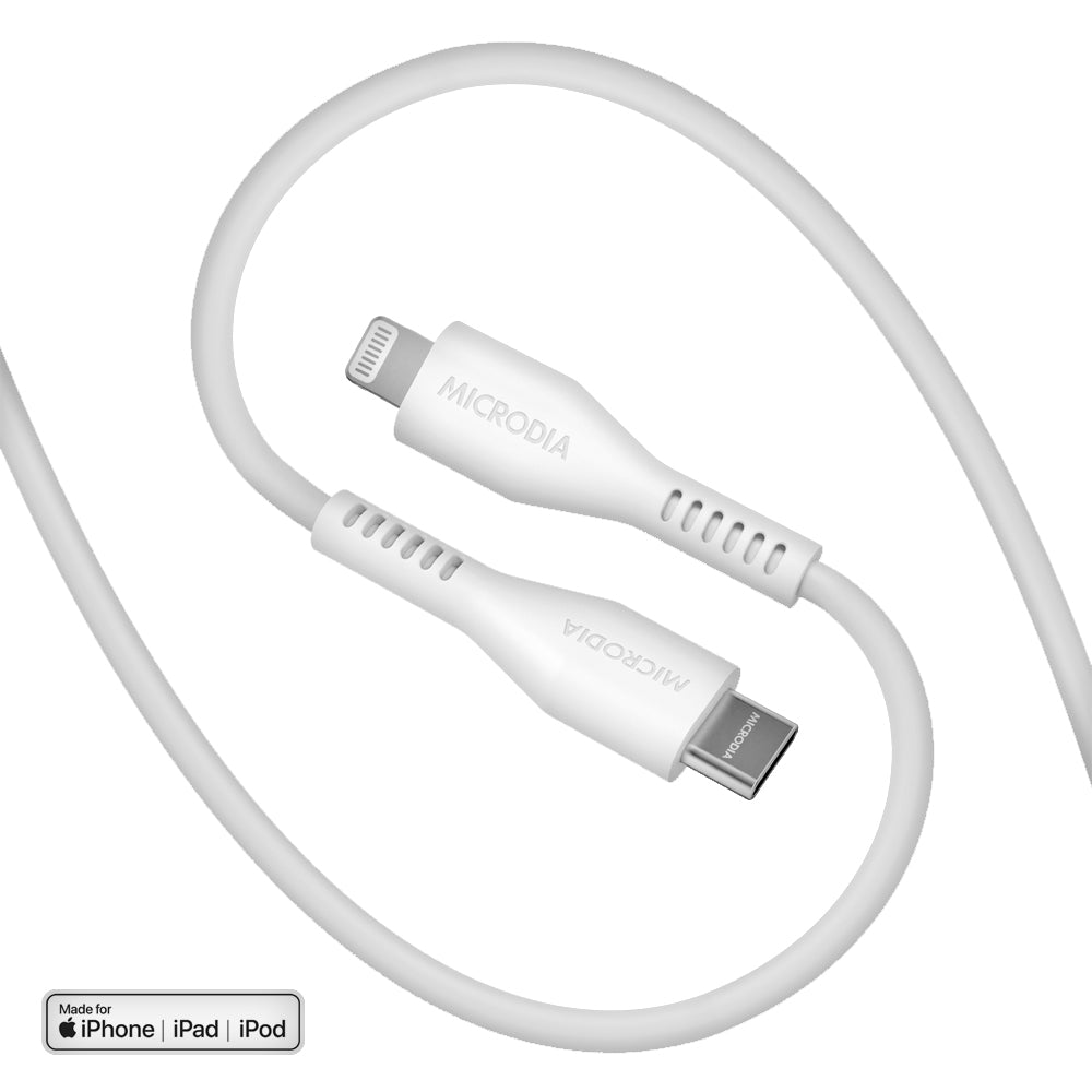 Microdia Fruitywire Liquid Silicon Pd60w 1.3m Usb-C To Lightning Cable - Charcoal | Formula