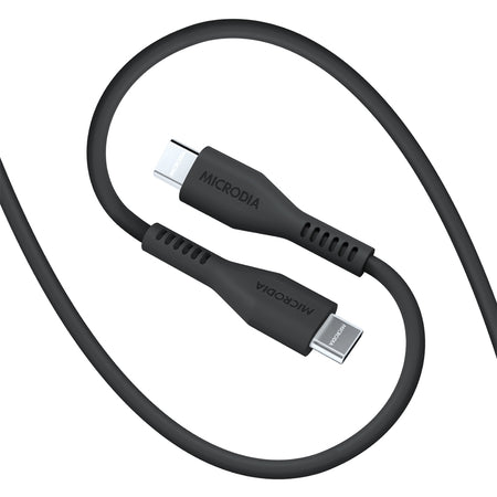 Microdia Fruitywire Liquid Silicon Pd60w 2.6m Usb-C To Usb-C Cable - Charcoal | Formula