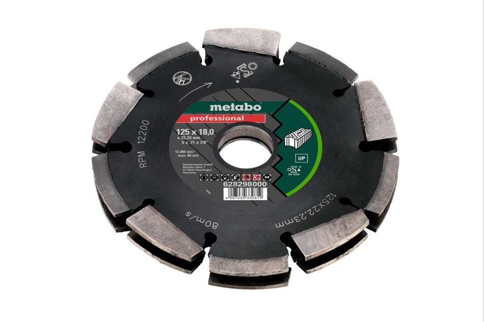 Metabo 125mm Universal Professional Up Diamond Cutting Wheel - 22.23mm Bore