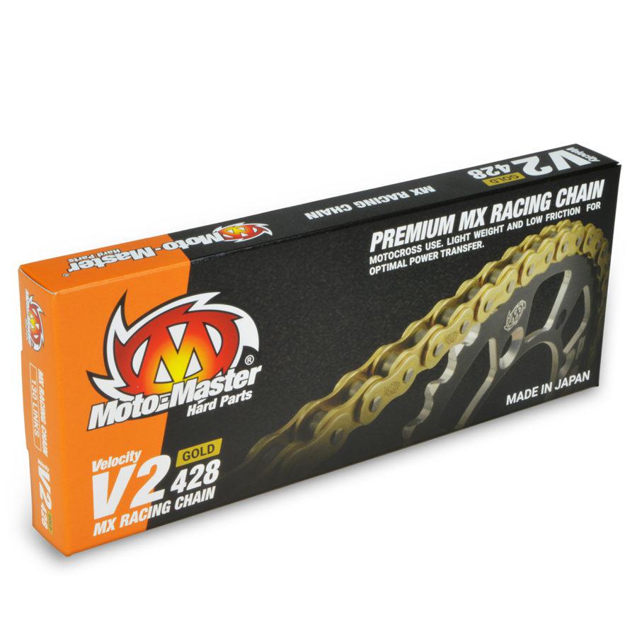 Chain 428 - 130 Link Gold Moto-Master V2 Chain Lightweight High-Performance Chain | Formula