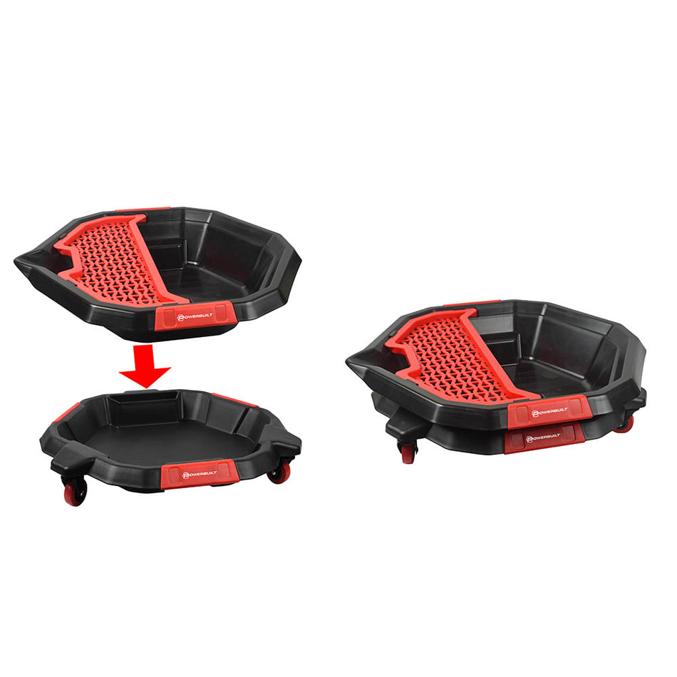 Powerbuilt 2-In-1 Drain Pan & Tool Caddy **Special Price!