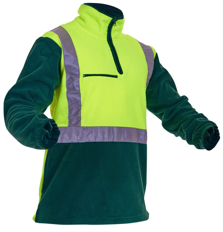 Esko D/N Polar Fleece 1/2 Zip Tunic - 380gm - Yellow/Spruce