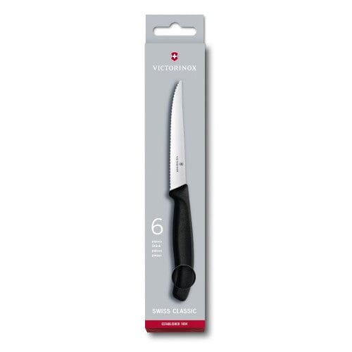 Victorinox Steak Knife Set - 11cm 6 piece Pointed Hang Box | Hobeca