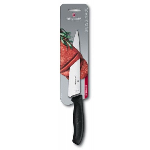 Victorinox Carving Knife, 19cm Black Swiss Classic Blister | Hobeca