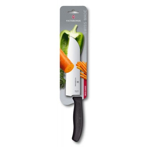 Victorinox Santoku Knife, 17cm Black Swiss Classic Blister | Hobeca