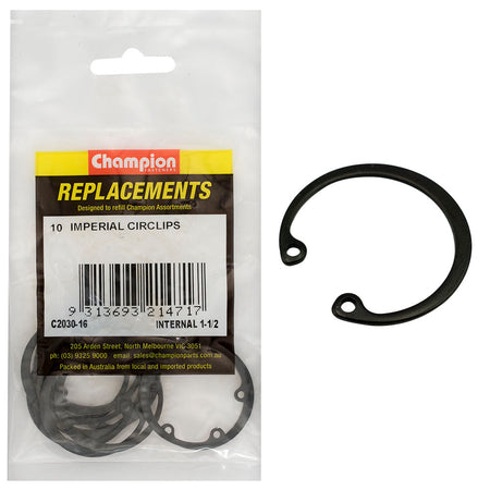 Champion 1-1/2in Imperial internal Circlip -10pk | ISL