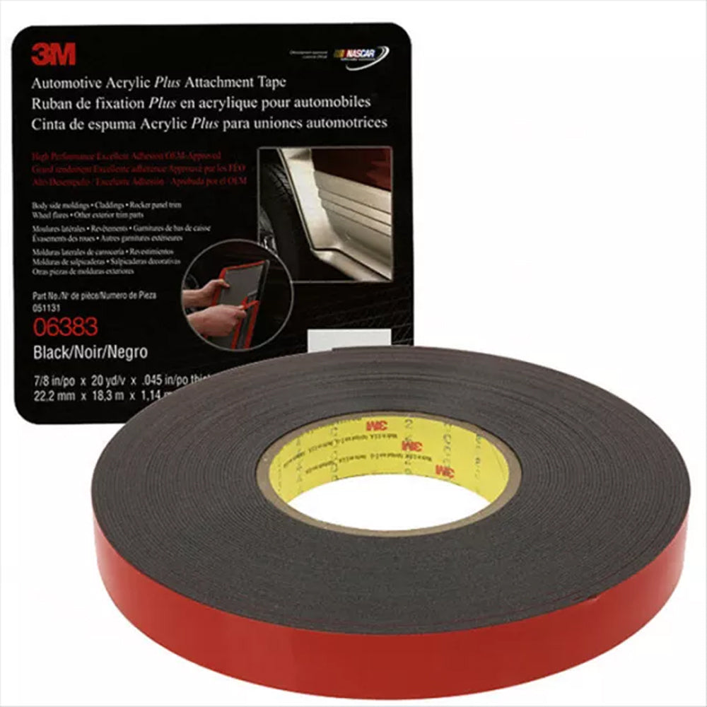 3m 6383 Automotive Acrylic Plus Attachment Tape 22mm X 18.3m | Formula