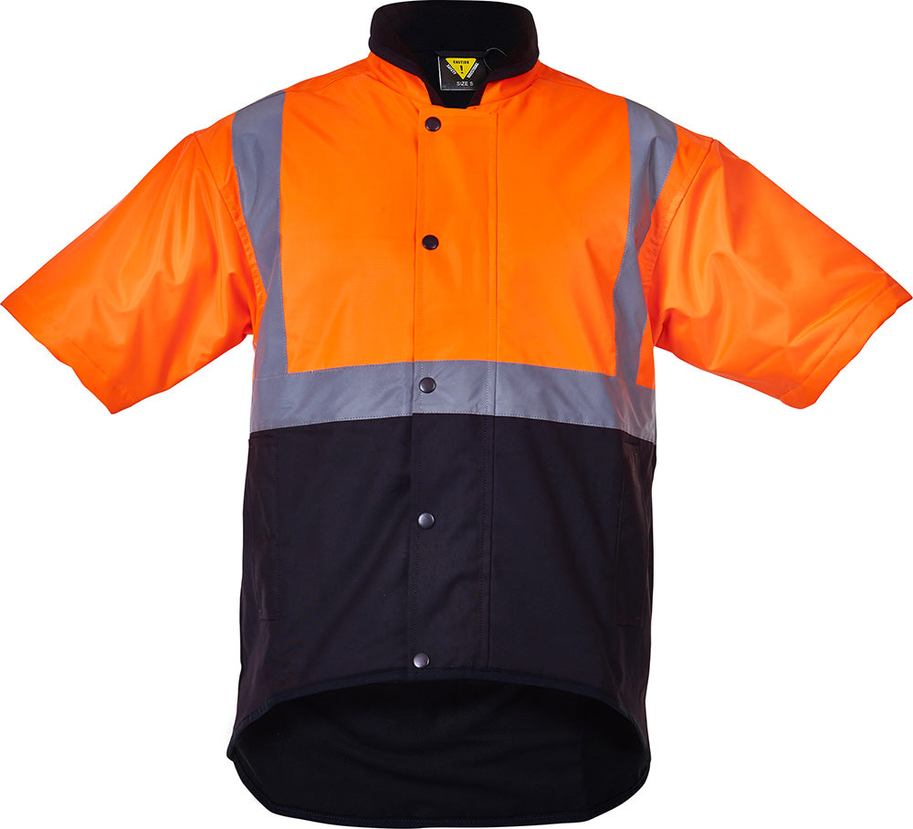 Caution D/N Oilskin Short Sleeve Vest | Esko
