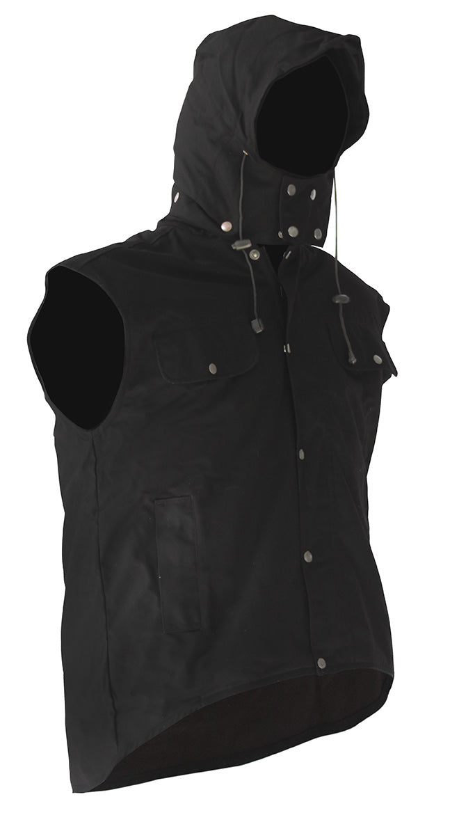Esko Oilskin Sleeveless Vest with hood