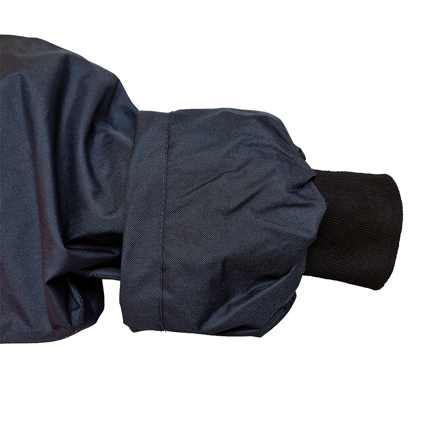 Clearance - D/N Jacket, PU, X-Back, Hood, Yellow/Navy, Size 3XL | Esko
