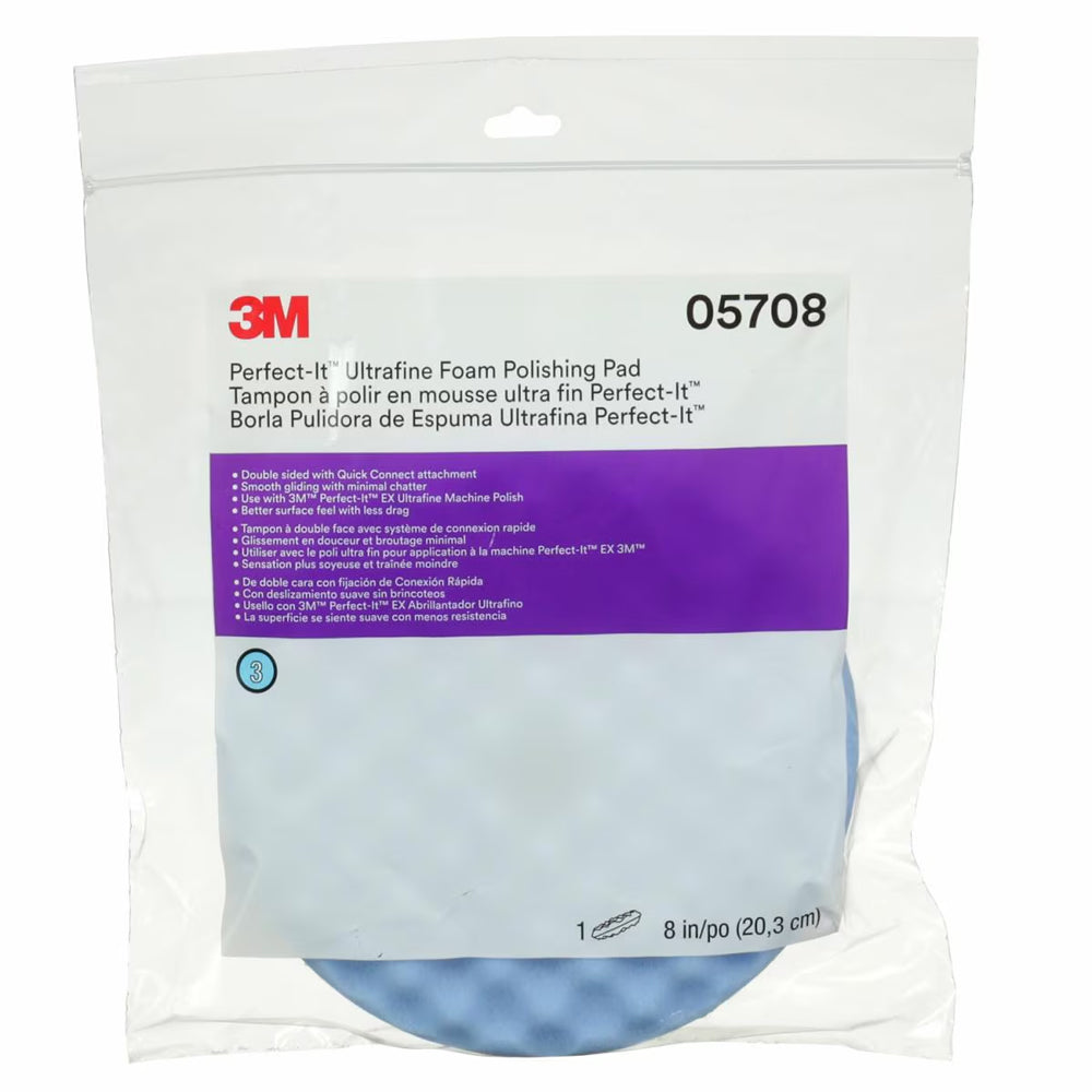 3m 05708 Perfect-It Ultrafine Polishing Foam Pad Blue 8 Inch | Formula