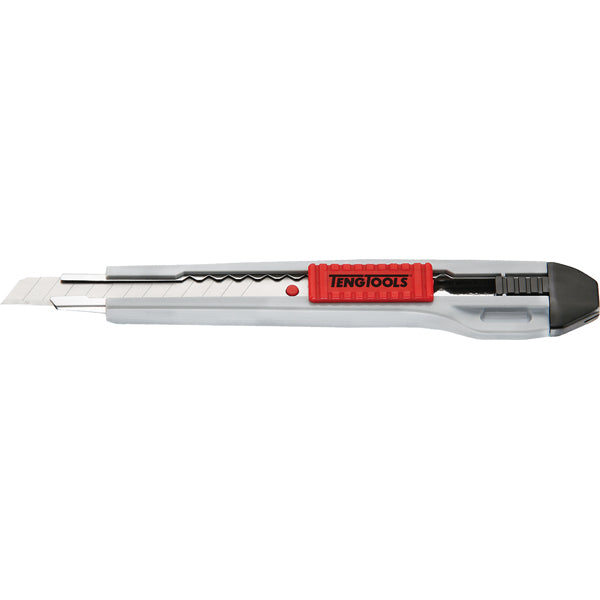 Teng 9mm snap-off blade box knife 140mm plastic with pocket clip