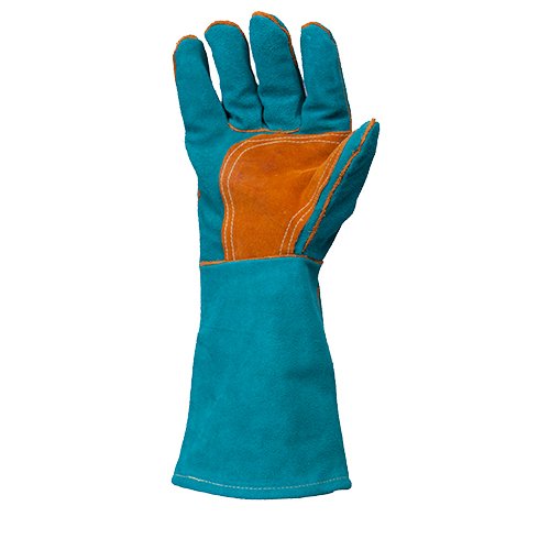 Clearance - Aqua/Gold Welders Glove MUST BE SOLD IN 12S | Esko