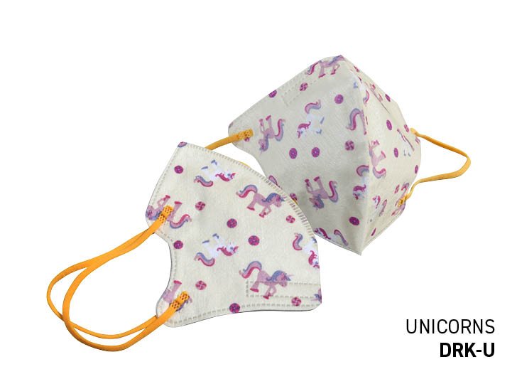 Clearance - Kids Disp. Hygienic Mask, Purple Unicorn, 20pc box