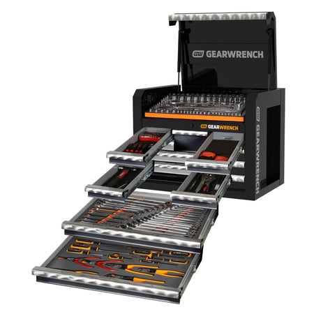 Gearwrench® 214Pc Combination Tool Kit + 28in. Tool Chest | Accent Tools