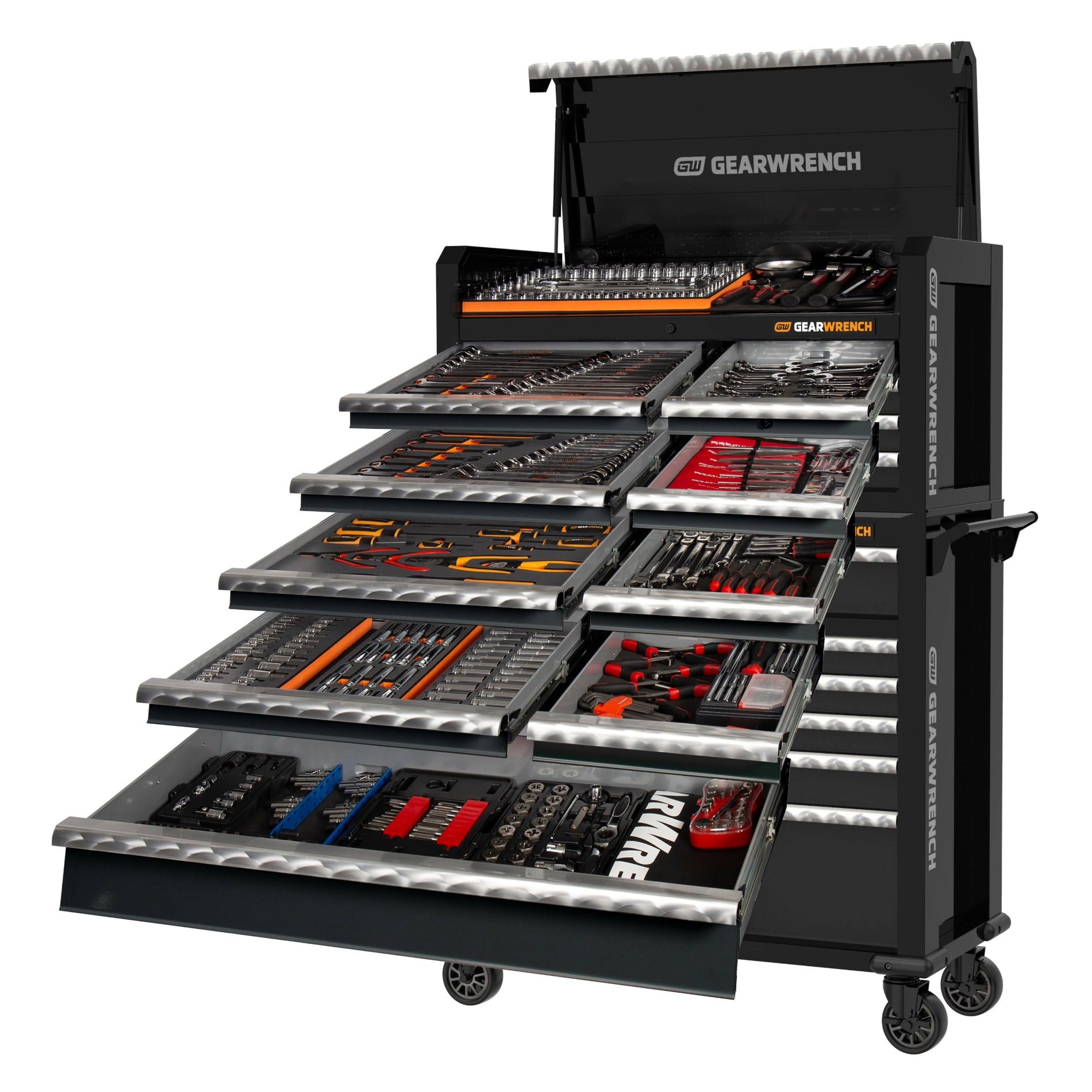 Gearwrench® 542Pc Combination Tool Kit + 43in. Chest & Trolley | Accent Tools