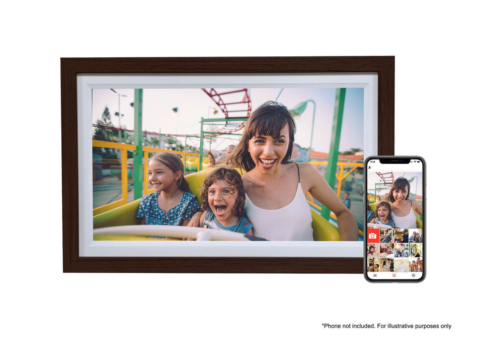 Firefly Frameo 15.6" Wifi Digital Photo Frame - Dark Wood