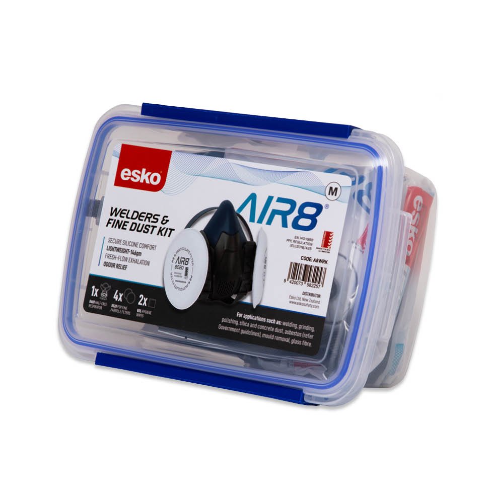 Esko AIR8 Welders/Fine Dust Respirator Kit, Size Medium