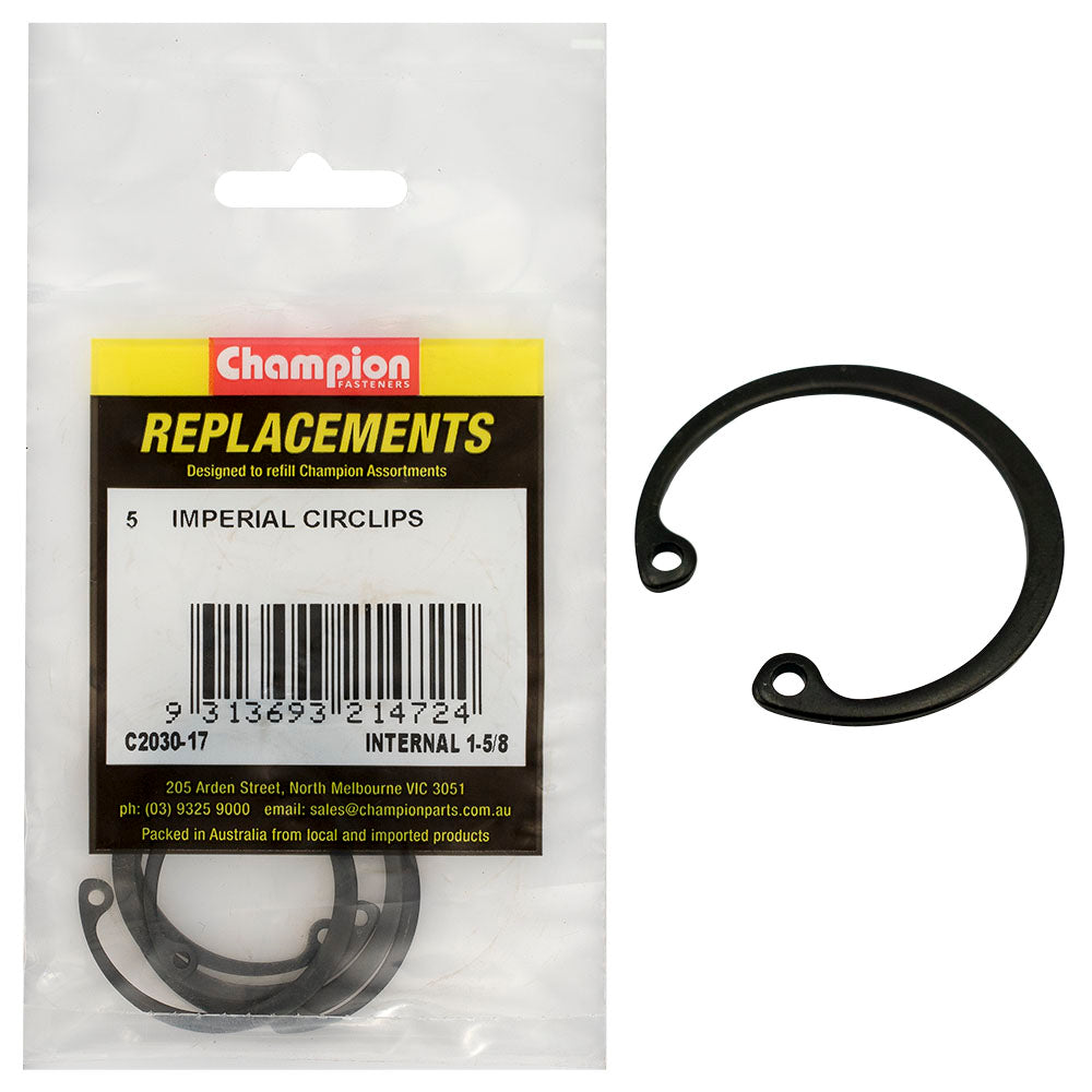 Champion 1-5/8in Imperial internal Circlip -5pk | ISL