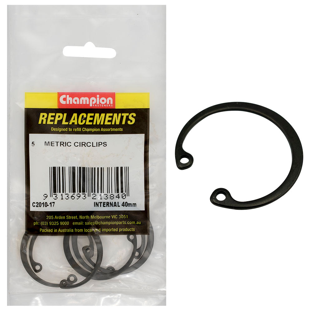Champion 40mm internal Circlip -5pk | ISL