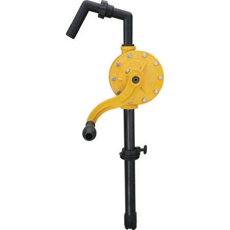 Groz HD rotary chemical pump with polypropylene body and suction tube