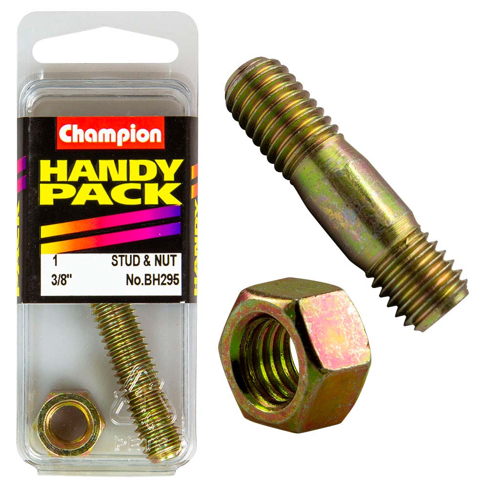 champion 3 8in unc manifold stud nut