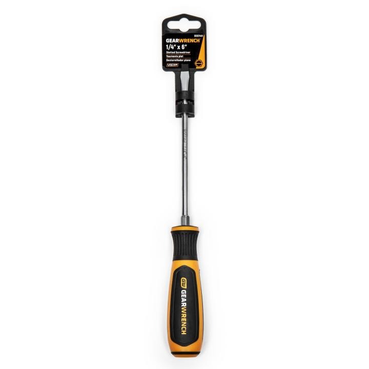 Gearwrench® Screwdriver Dual Mat Mag Blstr 1/4 Inch 6 Inch | Accent Tools