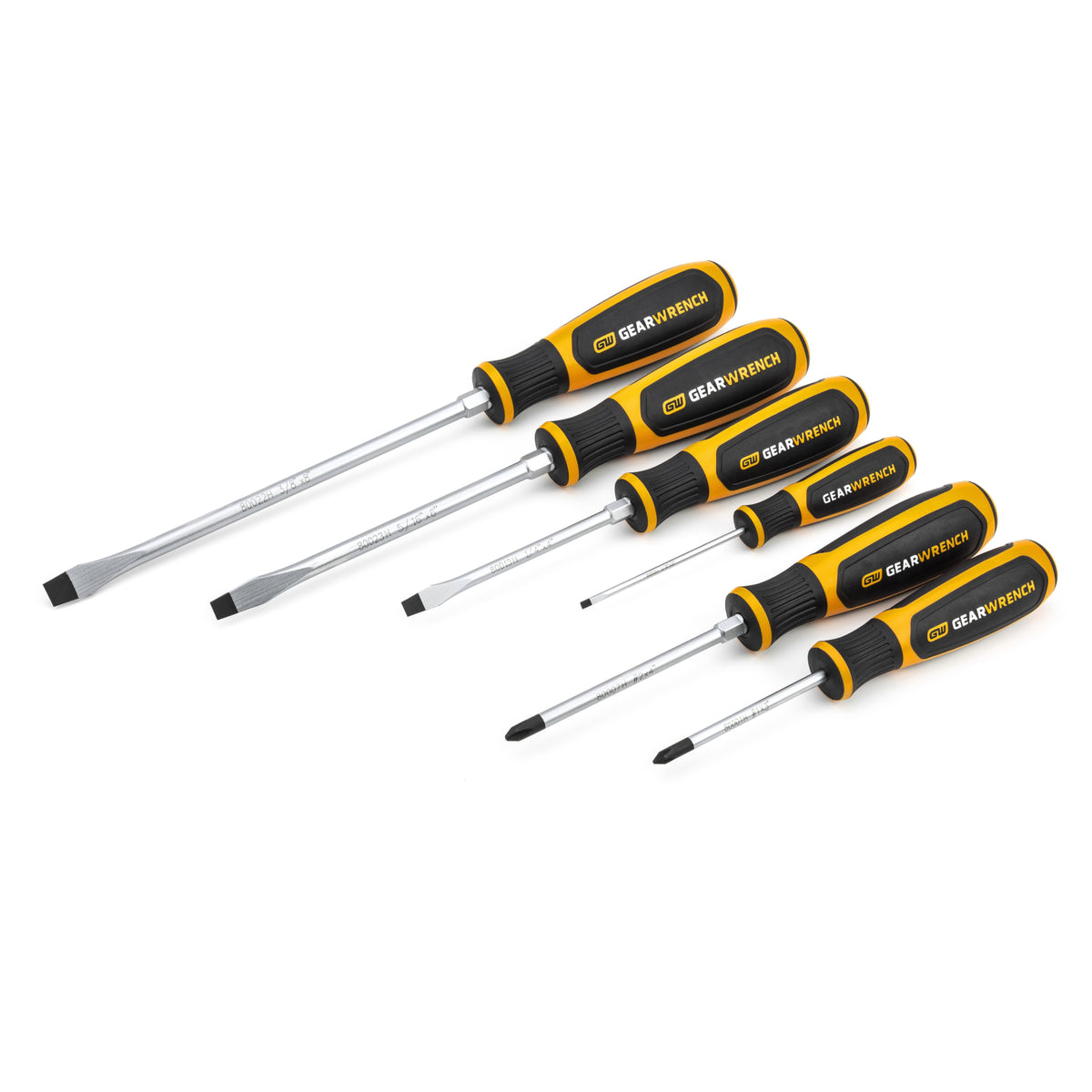 Gearwrench® Set Screwdriver Dual Mat Phlp Slt 6Pc | Accent Tools