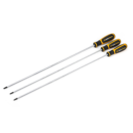 Gearwrench® 3Pc Extra Long Torx Dual Material Screwdriver Set | Accent Tools
