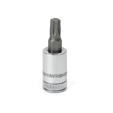 GEARWRENCH 1/4 inch drive Torx T10 socket bit with S2 steel insert
