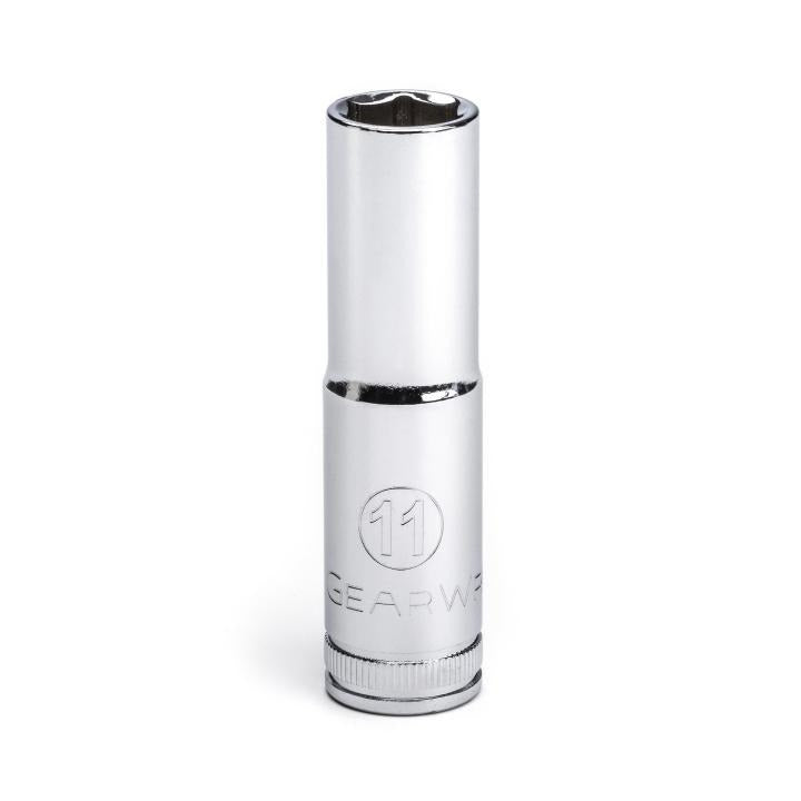 Gearwrench® 3/8 Dr 6Pt Socket Deep Metric 11mm | Accent Tools