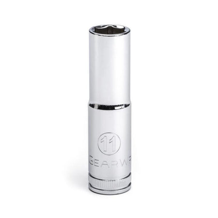 Gearwrench® 3/8 Dr 6Pt Socket Deep Metric 11mm | Accent Tools