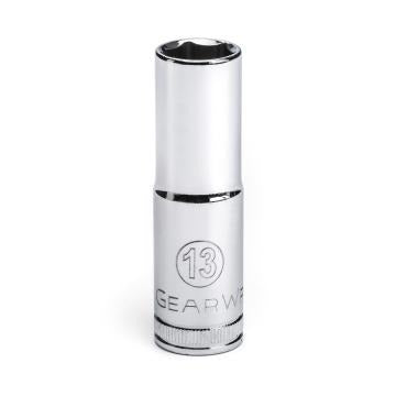 Gearwrench® 3/8 Dr 6Pt Socket Deep Metric 13mm | Accent Tools
